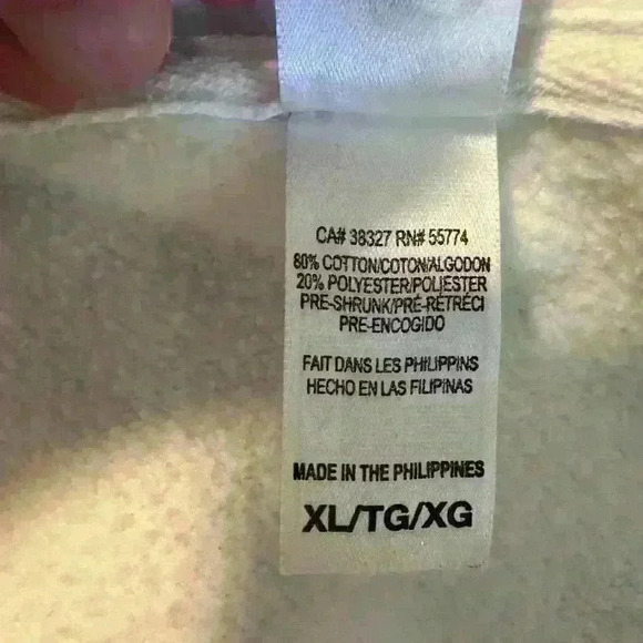 Crisp clean white hoodie. Las Vegas graphic. Unisex. Size: XL - Picture 9 of 9